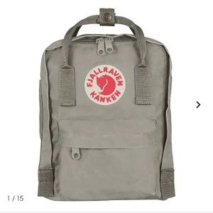 COPY - Fjallraven Kanken Fog Gray color mini everyday outdoor backpack